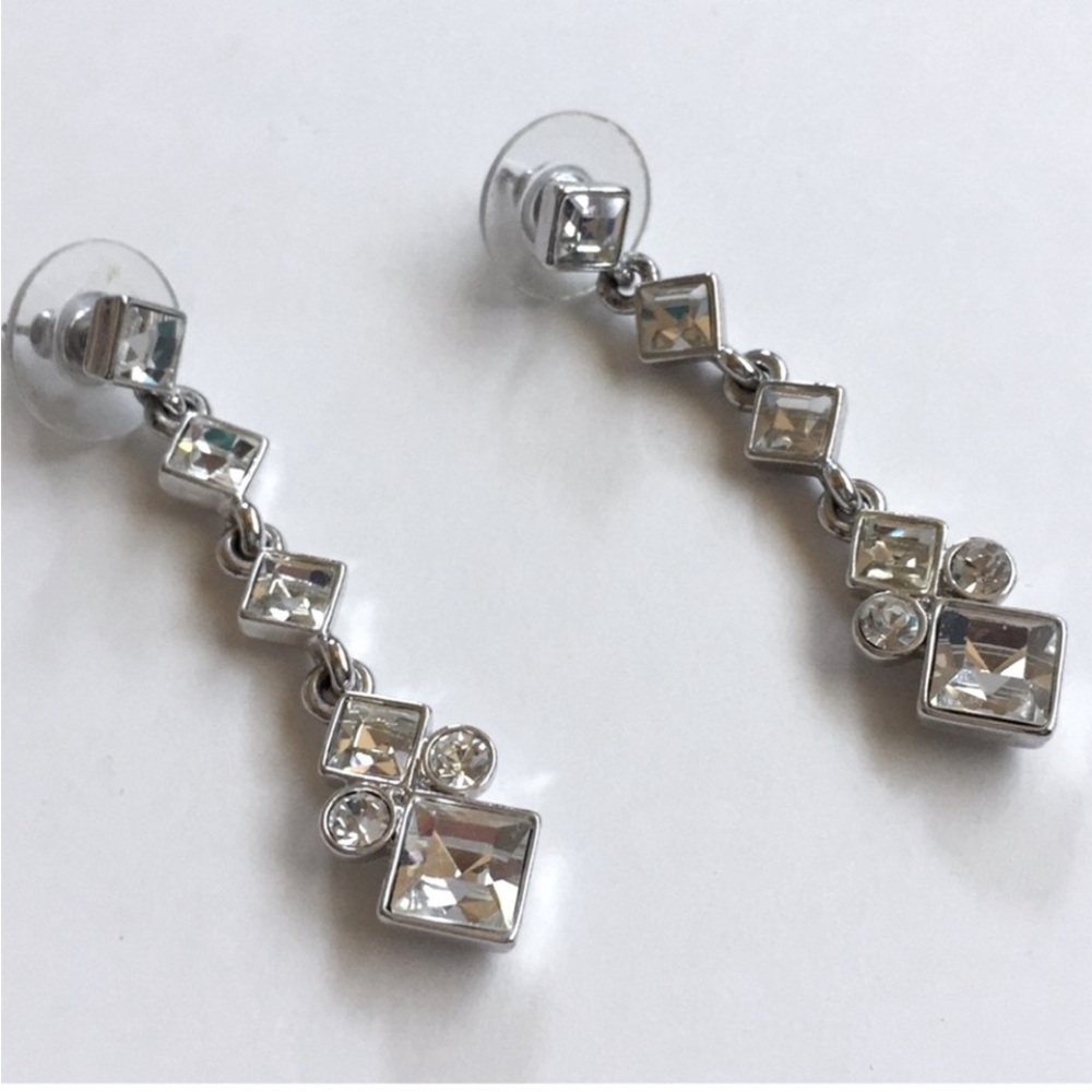 Givenchy Crystal Linear Drop Special Occasion Ear… - image 1